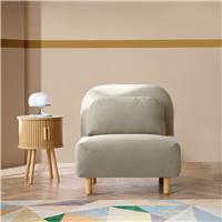 Habitat Benji Single Fabric Chairbed - Natural