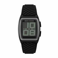 Armani Exchange AX2971 Black Silicone Strap Digital Watch