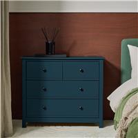 Habitat Brooklyn 4 Drawer Chest - Ink Blue