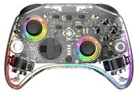 Deltaco GAM-198-T RGB Nintendo Switch 2 Wireless Controller - Clear