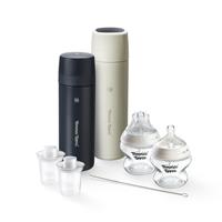 Tommee Tippee PrepGo Portable Formula Feed Maker Set & Newborn Bottles Kit