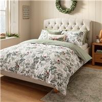 Argos Home Cotton Christmas Robin Bedding Set - Single