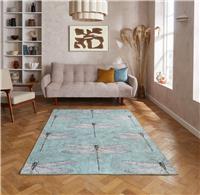 Harlequin Demoiselle Blue Flatweave Rug - 152x230cm