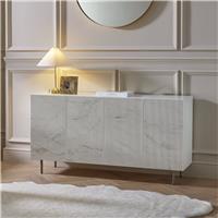 Argos Home Shayla 4 Door Large Sideboard - Marble Effect