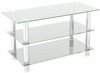 AVF ASDF900C Up to 43 Inch TV Stand - Clear Glass
