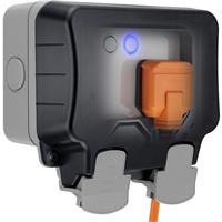 BG 2 Gang Smart Weatherproof Outdoor Double Switched Socket - Grey