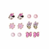 Disney Minnie Mouse and Daisy Duck Stud Earring Set - Pack of 6