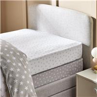 Argos Home Nursery Grey Star 2 Pack Fitted Sheet - Single
