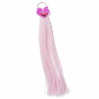 Flitzy Pink flower Fake Extension Hair Tie