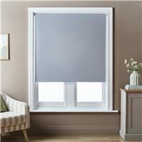 Argos Home No Drill Twist Blackout Grey Roller Blind - 120cm