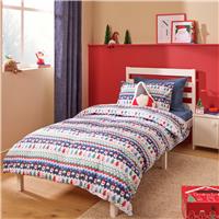 Argos Home Kids Christmas Fairisle Bedding Set - Single