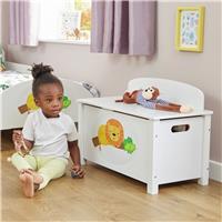 Liberty House Toys Kids Jungle Big Toy Box - White