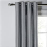 Argos Home Faux Silk Fully Lined Eyelet Curtains - Dove Grey