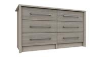 Lancaster 6 Drawer Chest - Grey