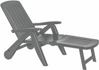 Bica Cancun Reclining Sunlounger - Grey
