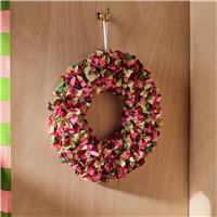Habitat Colourful Fabric Combo Christmas Wreath