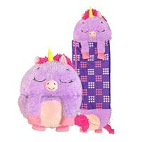Happy Nappers Purple Unicorn Medium S4 Sleeping Bag Plush