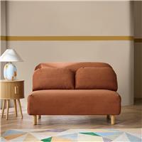 Habitat Benji Fabric 2 Seater Sofa Bed - Rust