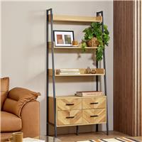 Argos Home Arnel Chevron Bookcase - Natural