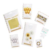 Mad Party Gold and Silver Birthday Decor Kit