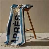 Habitat Mohair Apres Throw - Blue - 150x125cm