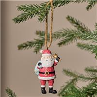 Argos Home Santa with Gift Sack Hanging Christmas Ornament