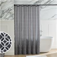 Argos Home Mono Tile Print Shower Curtain - Black & White