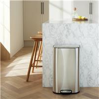 Habitat 30 Litre Kitchen Pedal Bin - Stainless steel