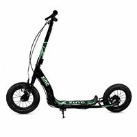 Zinc Radikal Glow Big Wheel BMX Folding Scooter - Black