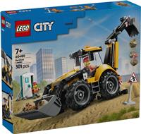 LEGO City Yellow Backhoe Loader - Construction Site Toy 60480 PREORDER
