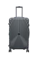 IT Luggage Radiating Expandable 8 Wheel Hard Medium Suitcase - Charcoal