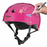 Wipeout Dry Erase 49-52cm Kids Bike Helmet - Pink