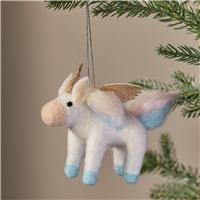Argos Home Felt Unicorn Hanging Christmas Ornament