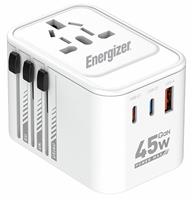 Energizer ETC450 45W USB-A & USB-C Travel Charger - White