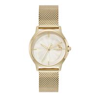 Olivia Burton White Dial Gold Mesh Strap Watch