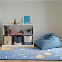 Great Little Trading Company Alphabet Ivory Wool Rug - 180x120cm