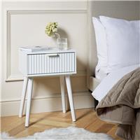 Argos Home Otterlie 1 Drawer Bedside Table - White