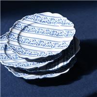 Habitat x Morris & Co. Inky 4 Piece Stoneware Side Plates - Blue