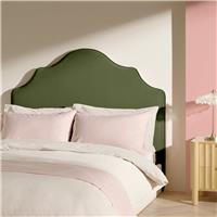 Habitat Daphne Velvet Kingsize Headboard - Olive