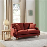 Argos Home Cynthia Fabric 2 Seater Sofa - Rust