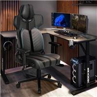 X Rocker Chorus Ergotek Office Gaming Chair with 2.0 Audio - Grey & Blue