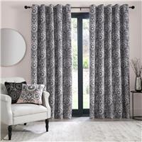 Laurence Llewelyn-Bowen Romilly Eyelet Curtains - Natural - 229x229cm
