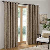 Curtina Talon Eyelet Curtains - Natural - 168x183cm