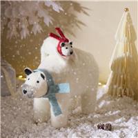 Argos Home Felt Polar Bear Christmas Table Ornament
