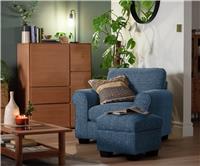 Argos Home Lisbon Fabric Armchair - Blue