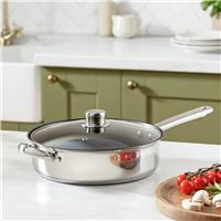 Argos Home 26cm Stainless Steel Saute Pan