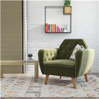 Novogratz Teresa Velvet Accent Chair - Green