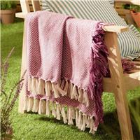 Wylder Wisley Herringbone Throw Heather - 130x180cm