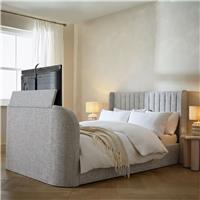 Argos Home Farnham Superking Ottoman TV Bed - Grey