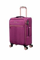 IT Luggage Bewitching 8 Wheel Soft Cabin Suitcase - Purple
